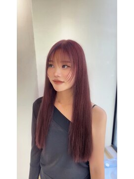ジーナ 難波(Zina) wine red 髪質改善