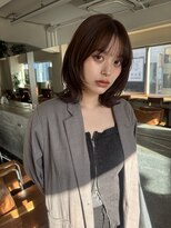 ガーランドギンザ(Garland Ginza) レイヤーカット ミディアムレイヤー ココアグレージュわ