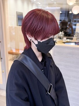 シュク 高円寺(SYUK) レッド/マッシュウルフ/赤紫/ジェンダーレス【SYUK高円寺】kanna