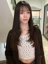 アクシス 栄店(`AXIS)&nbsp;馬渕ミルクティーブロンド/ダークブルー/デジタルパーマ/栄
