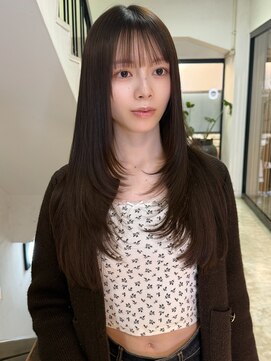 アクシス 栄店(`AXIS) 馬渕ミルクティーブロンド/ダークブルー/デジタルパーマ/栄