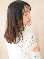 カバーヘア ブリス 北浦和(COVER HAIR bliss)&nbsp;小顔シースルーバングウェットヘアミディアムレイヤー30代40代X