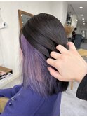 イヤリングカラー×ブルーラベンダー