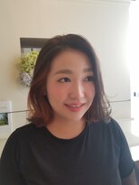 ワークスヘアー(WORKS HAIR)&nbsp;切りっぱなしボブはインナーカラーで