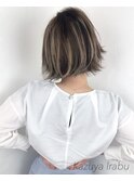 艶感◎外国人カラー×切りっぱなしボブ