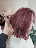ブリーチなし・ピンクブラウン♪