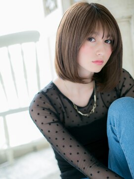 モッズ ヘア 福岡姪浜店(mod's hair) *mod's姪浜*…カーキベージュ♪前下がりワンカールボブd