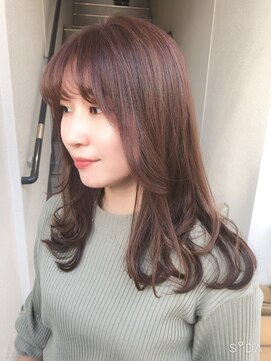 フィゼル 福島店(fizelle) ブリーチ無しピンクベージュ*いけもとみお