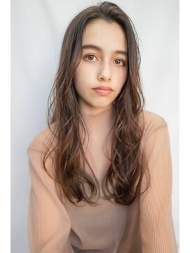 オースティン 門前仲町(AUSTIN) 大人かわいい前髪セシルカットココアブラウンフリンジウェーブ