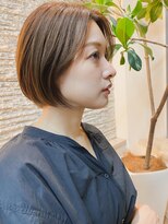 オーシャン(Ocean)&nbsp;［OCEAN Hair&Life 水田成美］前髪なしワンレンボブ/ミニボブ
