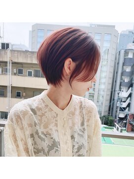 ロンド ストラーダ 心斎橋(Lond strada) ショート×ハイライト白髪ぼかし×シルキーベージュ[心斎橋]