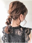 ★結婚式褒められる♪ドレスヘアゆるふわハーフアップ#97_1001