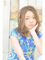 アディクト 東陽町西口(addict)&nbsp;揺れるふわふわヘア＿セミロング＿ミルクベージュ［東陽町]