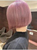 お洒落ボブ×春色桜ピンクカラー★中村大輔