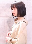 ショートボブ髪型20代30代40代50代前髪あり前髪無し丸顔表参道