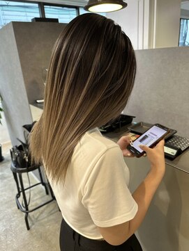 メリー オオサカ(Merly Osaka) 綺麗なグラデーション！バレイヤージュ_natural beige_