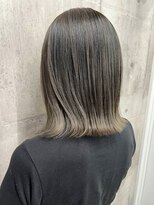 スターズ 川越店(STARS)&nbsp;20代30艶　外ハネボブ　グレージュカラー　透明感カラー