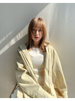 ローウェ 二子玉川(Louwe)&nbsp;ボブ/大人かわいい/フェザーバング/透け感グレージュ