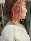 インナーカラー・ピンクベージュ