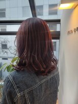 ヘッツ 仙台駅前店(HETTU)&nbsp;黒髪/グレーベージュ/レイヤーロング/前髪パーマ/仙台