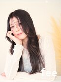 韓国風/アッシュブラウン/髪質改善トリートメント/カット/ロング