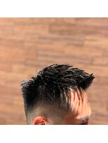 バルビエレ銀座(BARBIERE GINZA)&nbsp;フェード×アップバングスタイル