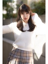 ザシー オモテサンドウ(The C)&nbsp;小顔に合わせカットフェミニンロングレイヤーメルティーカラー