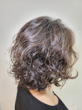 松本平太郎美容室 国立店 ラウンドグラレイヤー×クリープパーマ/30代40代50代60代