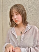 ジエクト アイロ(The Ect ilo)&nbsp;ぱつっとボブ　ミルクティーベージュ