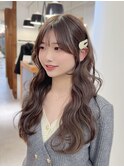 韓国レイヤーカットホワイトブロンド外ハネボブイメチェン美髪