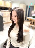 レイヤーカット×ヘーゼルベージュ