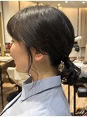 後毛も可愛い！結べるボブパーマ