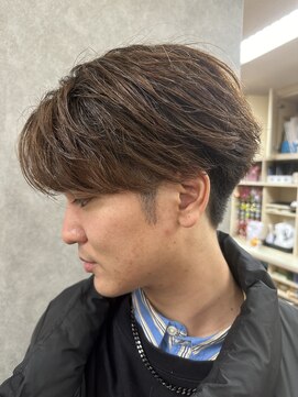 メンズ美容室 タカミ ニュアンスパーマ フェザーパーマ センターパート