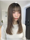 レイヤーカットロング【Nuage'表参道南青山】髪質改善ハイライト