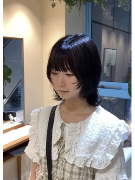 シアン 栄店(CYAN.) 顔まわりレイヤーと暗髪で個性up