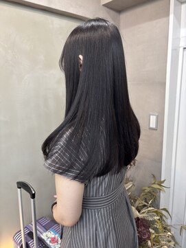 ファビ 渋谷(Fab) くびれヘア/暗めカラー/アプリコットオレンジ/縮毛矯正