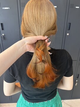 プロデュース 淵野辺店(Produce) ハイライトカラー　ミルクティーベージュケアブリーチ