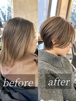 ノア ヘアデザイン 町田店(noa Hair Design) バッサリ耳掛けショート《國吉》