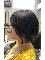 ビレアカスガイ 春日井店(BELEA)&nbsp;ピアス引き立つ大人可愛い×抜け感ボブレイヤー