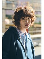 ノラ シブヤ(NORA)&nbsp;小顔ミディアムパーマミディアムデジタルパーマボブパーマ前髪