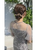 ＊THERIRE. 結婚式お呼ばれ×シニヨンアレンジ＊
