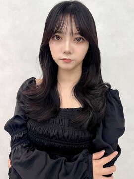 アッシュ 新杉田店(Ash) 新杉田レイヤーカット韓国ダブルカラー顔周り前髪カットボブ