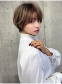 【廣田】丸みショート マッシュショート パーマ 