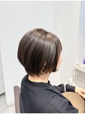 大人可愛い小顔ひし形ショートショートボブ髪質改善20代30代40代