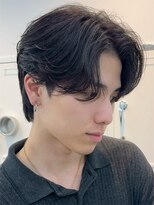 フィフス 大分(fifth)&nbsp;大分フェザーパーマニュアンスパーマメンズカットセンターパート
