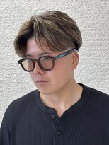 エイトサッポロ 札幌大通り店(EIGHT sapporo)&nbsp;メンズハイライト/ハイライト/ニュアンスパーマ/センターパート