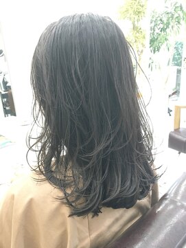 アンドコー(Andco) 【Andco】大人かわいい ふわミディ マーメイドアッシュ