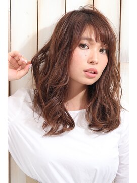 パティオンツー(PATIONN2) 30代40代の大人可愛いセミロング☆落ち着き感のあるベージュ☆