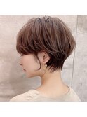 厚めバングショートボブ/20代/30代/40代/ハイライト