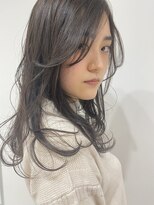 ネイロ 錦糸町(NeiRo)&nbsp;エアリーミディショートパーマ黒髪カタログホワイトアッシュ